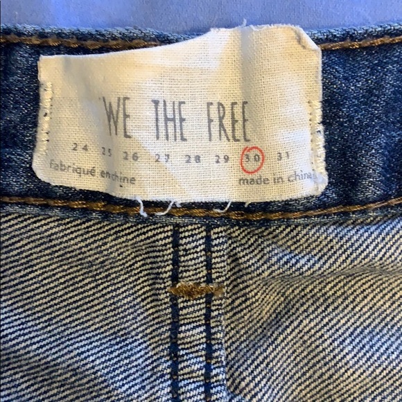 Free People Cut-Off  High Waisted Denim Shorts - Picture 2 of 5